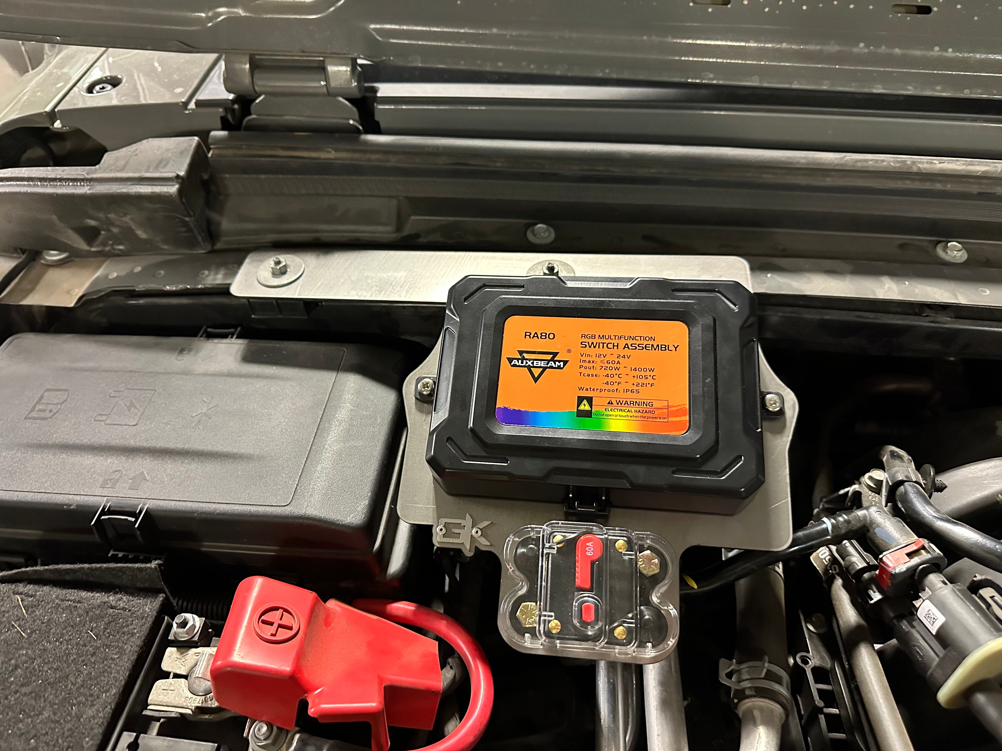 2018-2024 Jeep JL JT Auxbeam Control Box Mount for Wrangler Gladiator