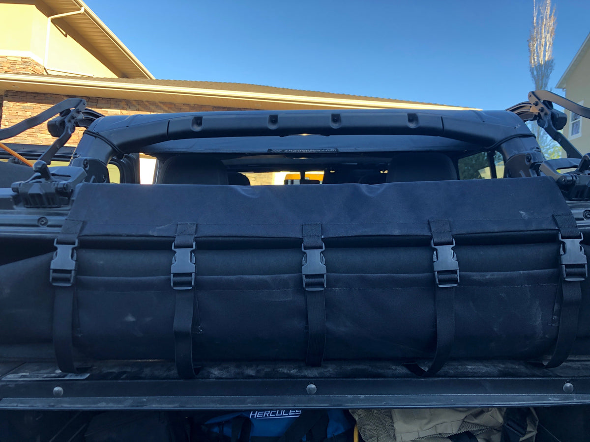 Diabolical Inc Jeep Wrangler soft top cover over a Slipstream