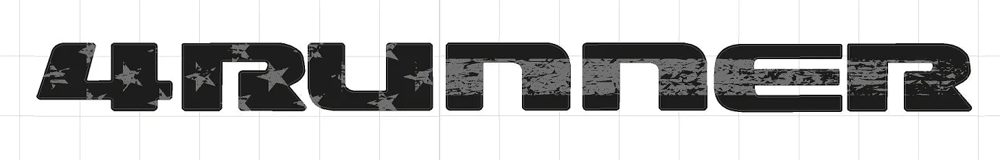 4RUNNER Rear Hatch Liftgate Emblem Overlays - 2025+ 4Runner