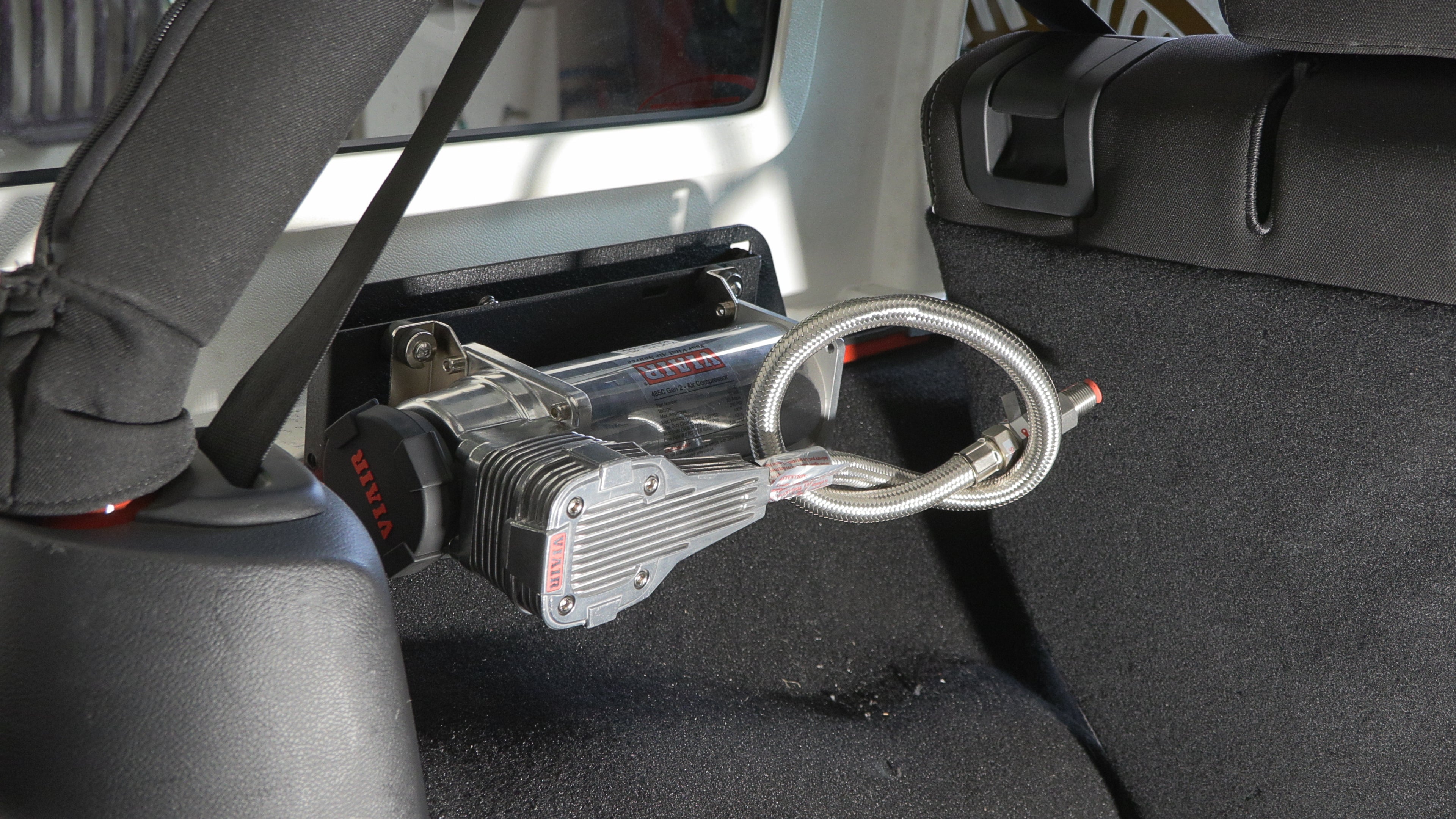 Fishbone Offroad Rear Trunk Compressor Mount - 2007-2018 Jeep Wrangler Unlimited (ARB/VIAIR) FB25468