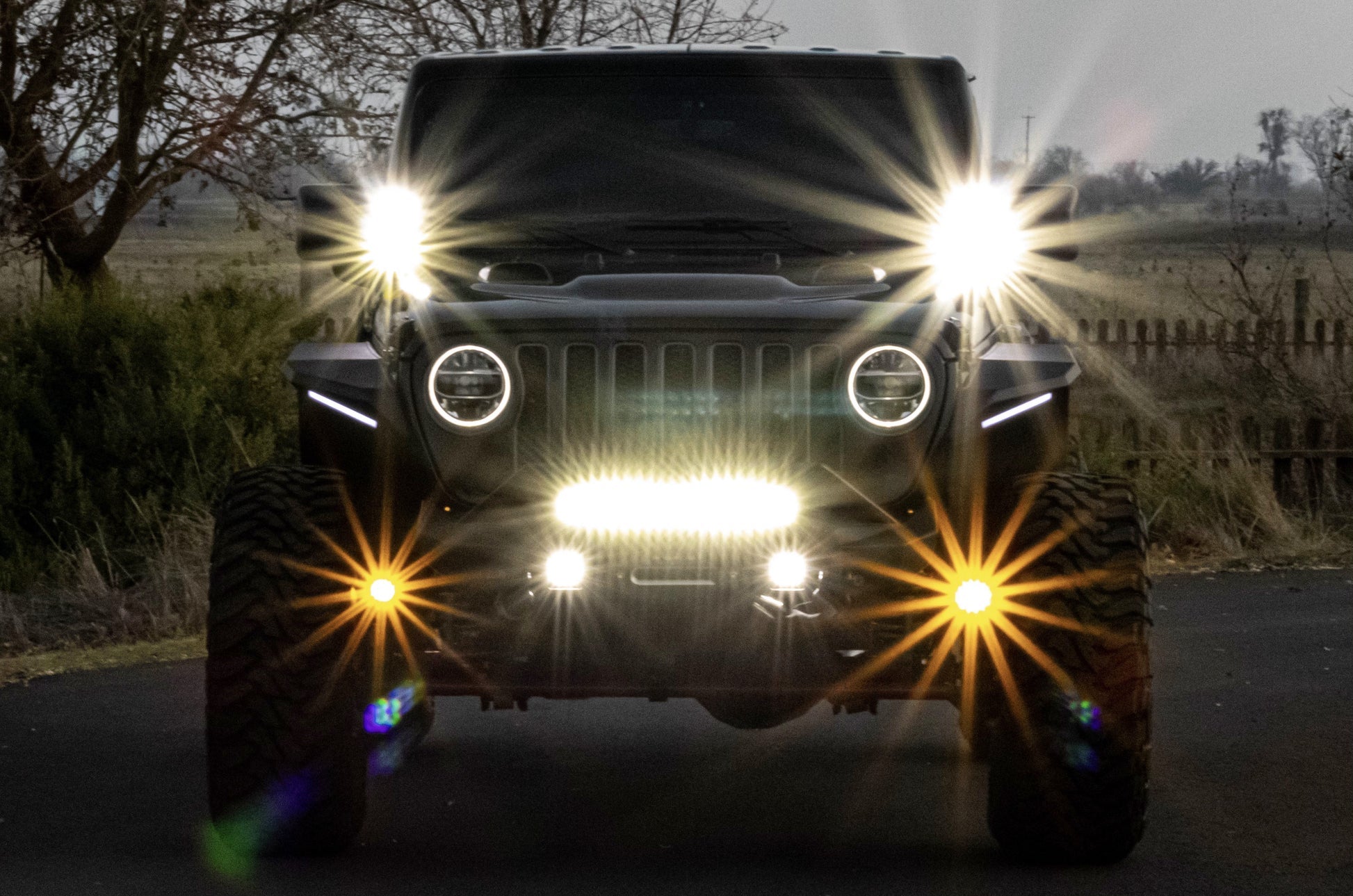 NVMOS Jeep JL/JT Steerable Knuckle Pod Light Kit with KC FLEX ERA® 1 LED Lights