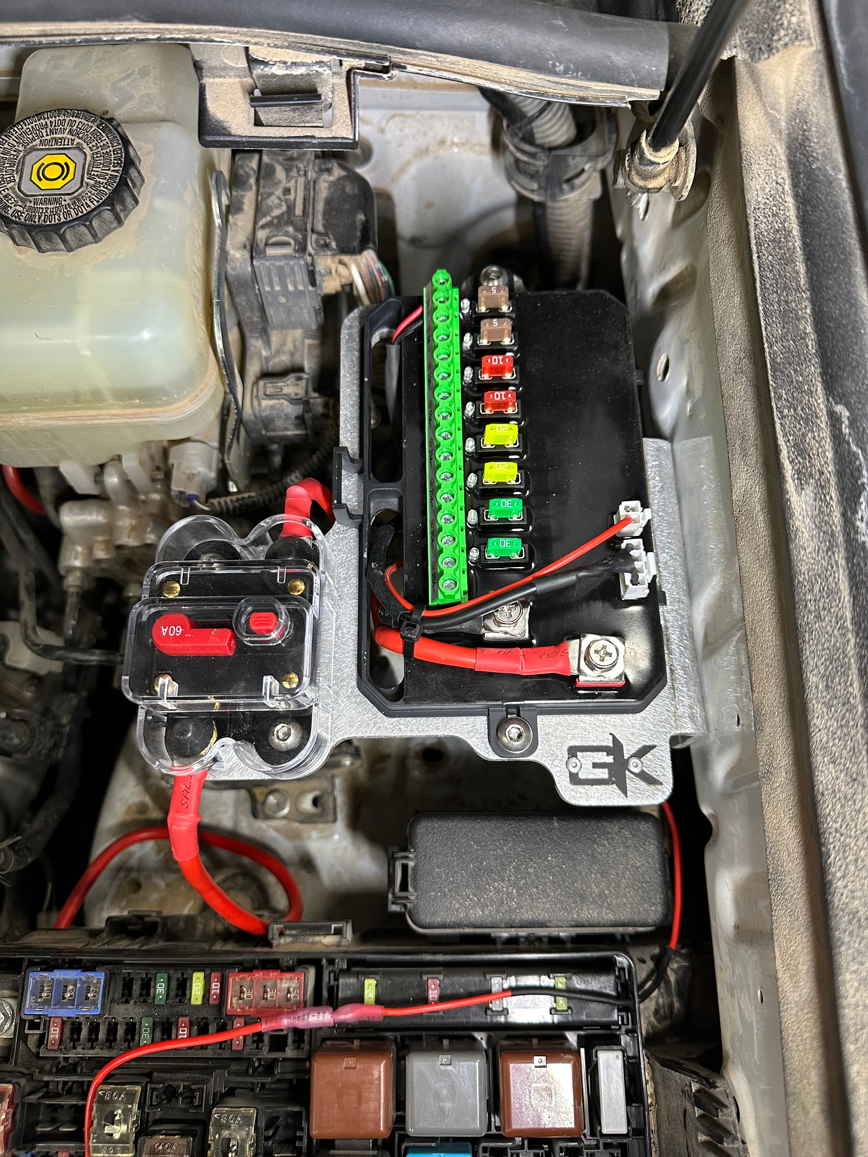 2010-2024 Toyota 4Runner Auxbeam Engine Bay Controller Mount