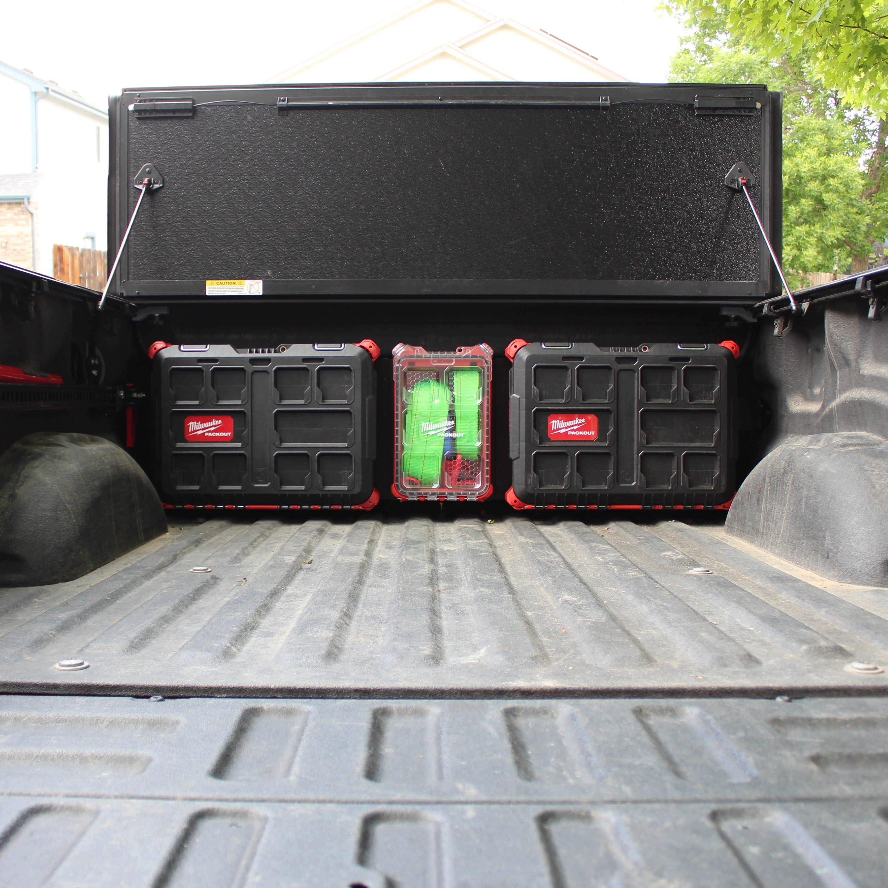 Integral Bulkhead Panel - Ford F150 & Raptor - 5.5' Bed (2015+) - Compatible with Milwaukee Tool Packout Organizers
