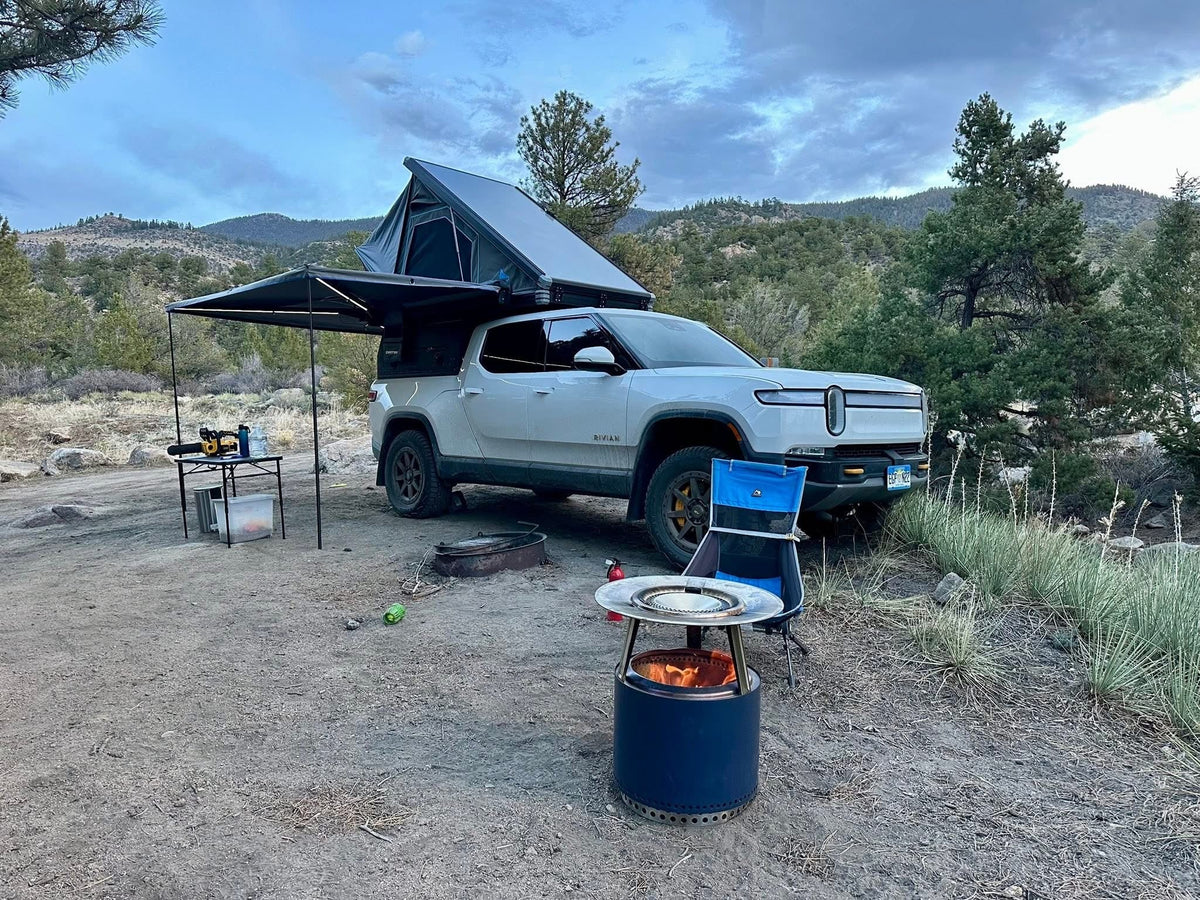 Dirtbox Overland Freestanding 270 Degree Awning for trucks, universal fit