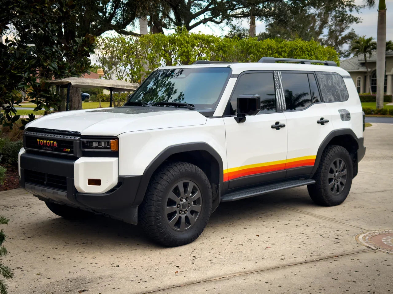 Topographic Rear Window Map Overlays - 2024+ Land Cruiser