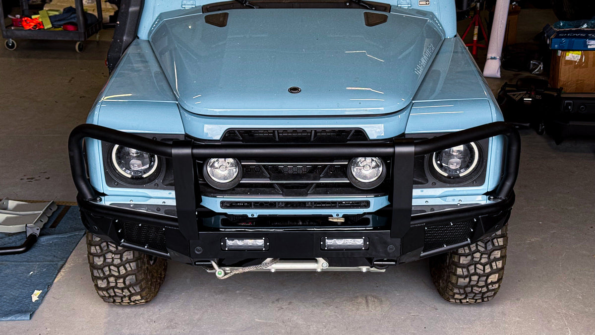 Dirtbox modular winch bumper and bullbar for INEOS Grenadier and Quartermaster