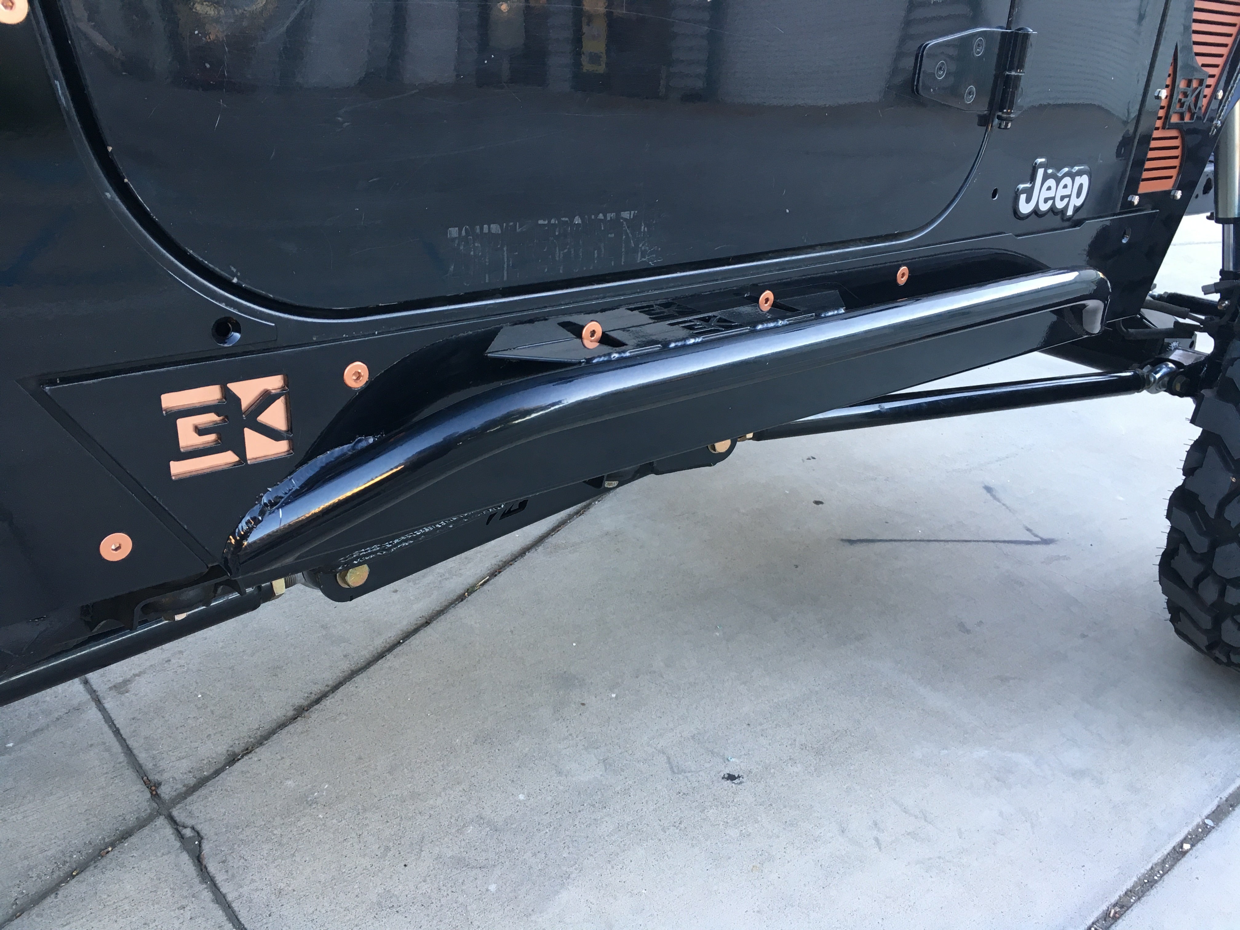 Diamond Series Rock Sliders for Jeep TJ Wrangler