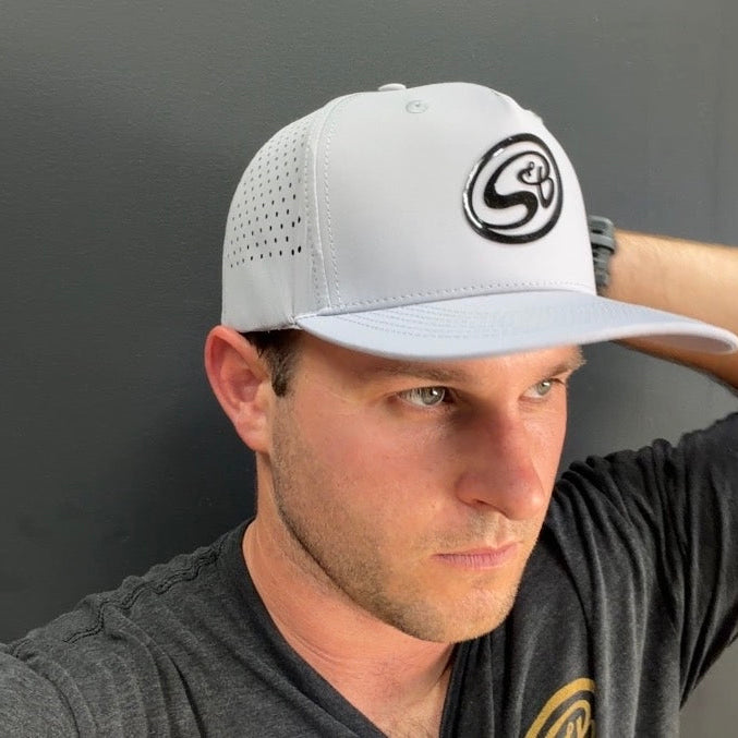 S&B Grey Performance Snapback Hat