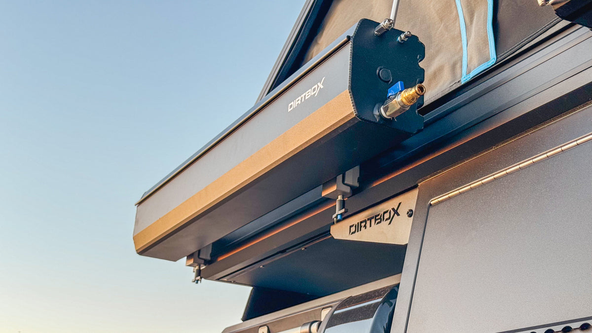 Dirtbox Overland canopy camper for INEOS Quartermaster