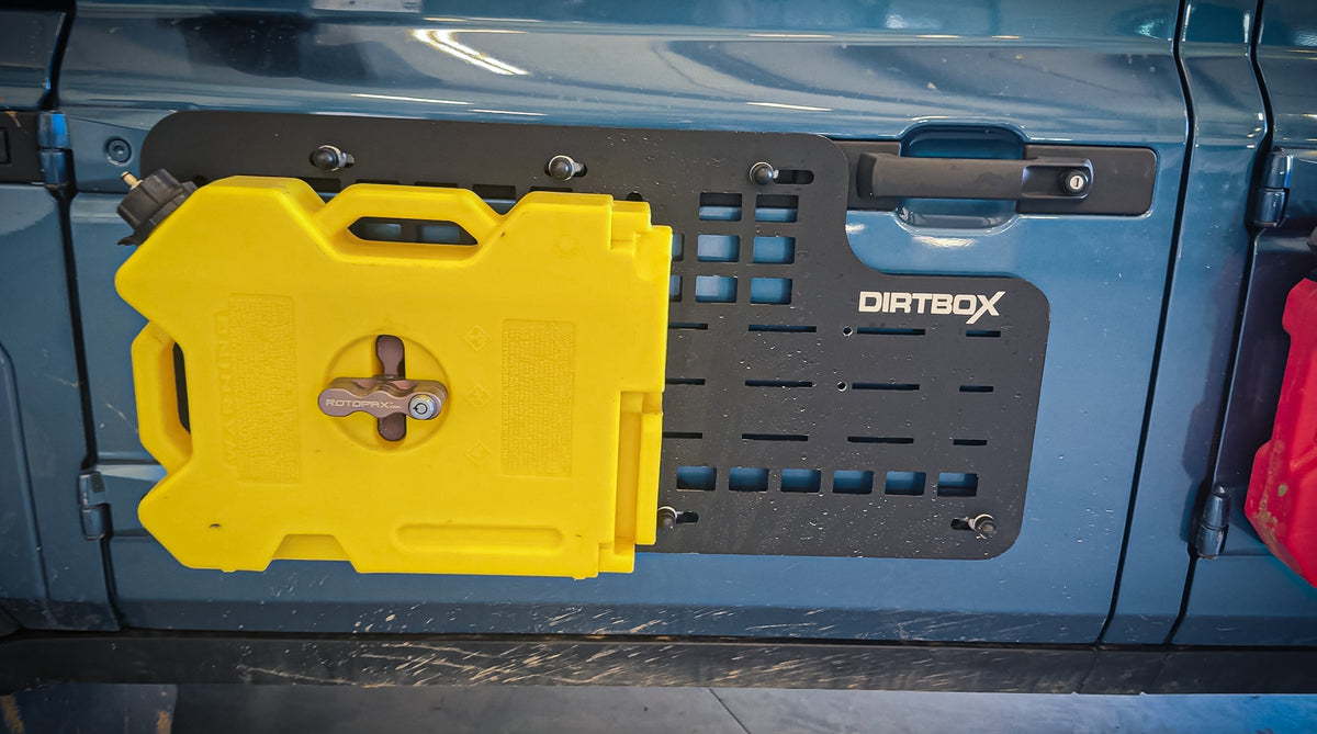 Dirtbox front door MOLLE storage panels for INEOS Grenadier and Quartermaster