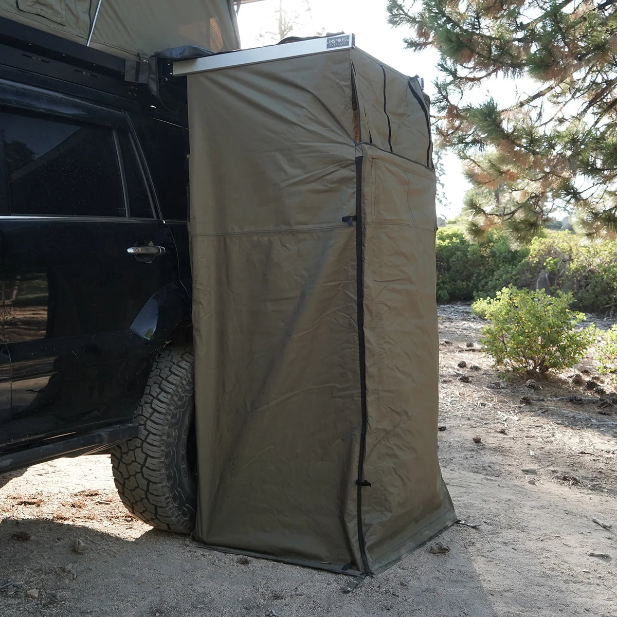 Inspired Overland shower awning for universal fit