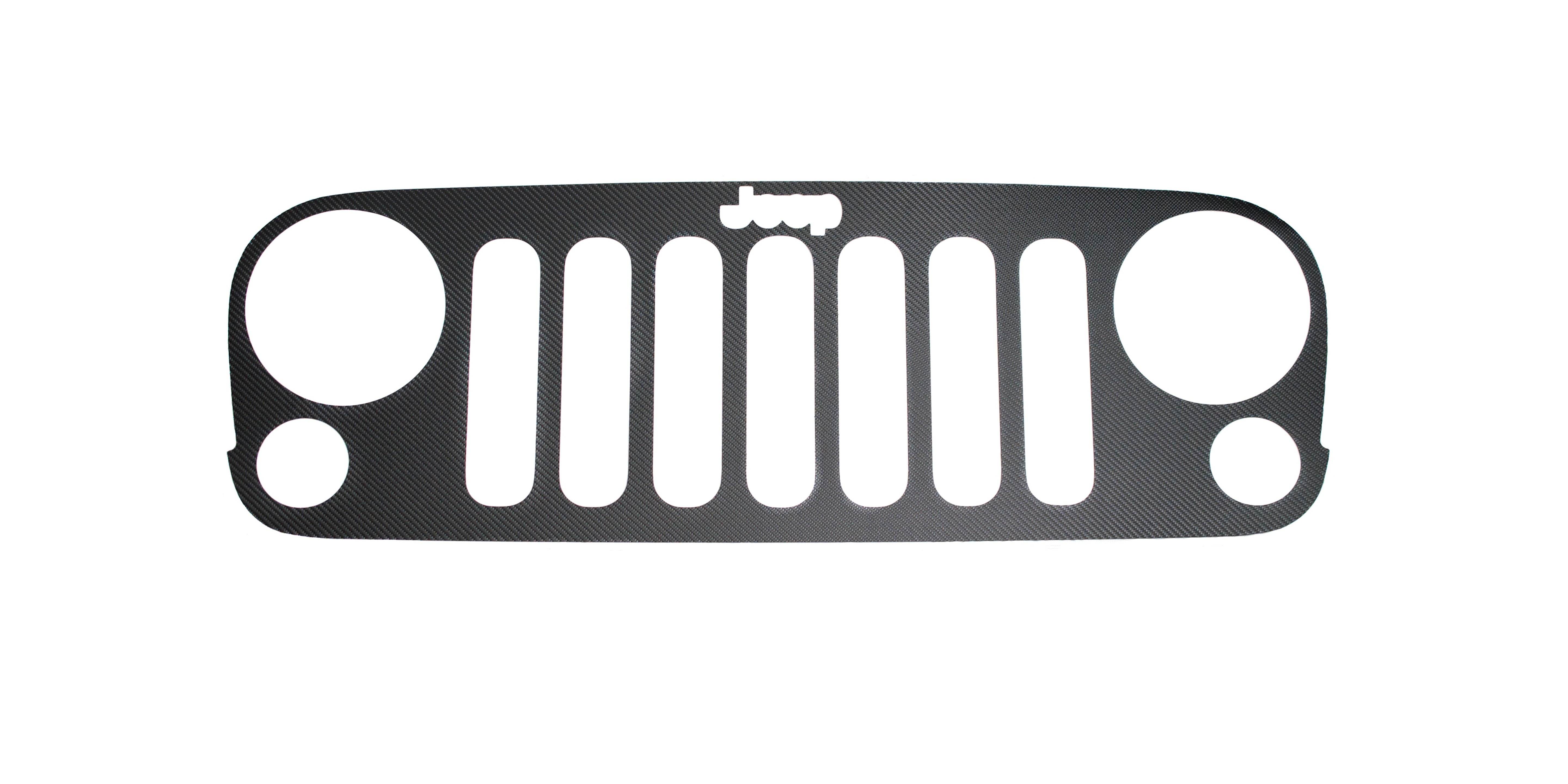 Front Grill Overlay Fits 2007-2018 Jeep Wrangler JK