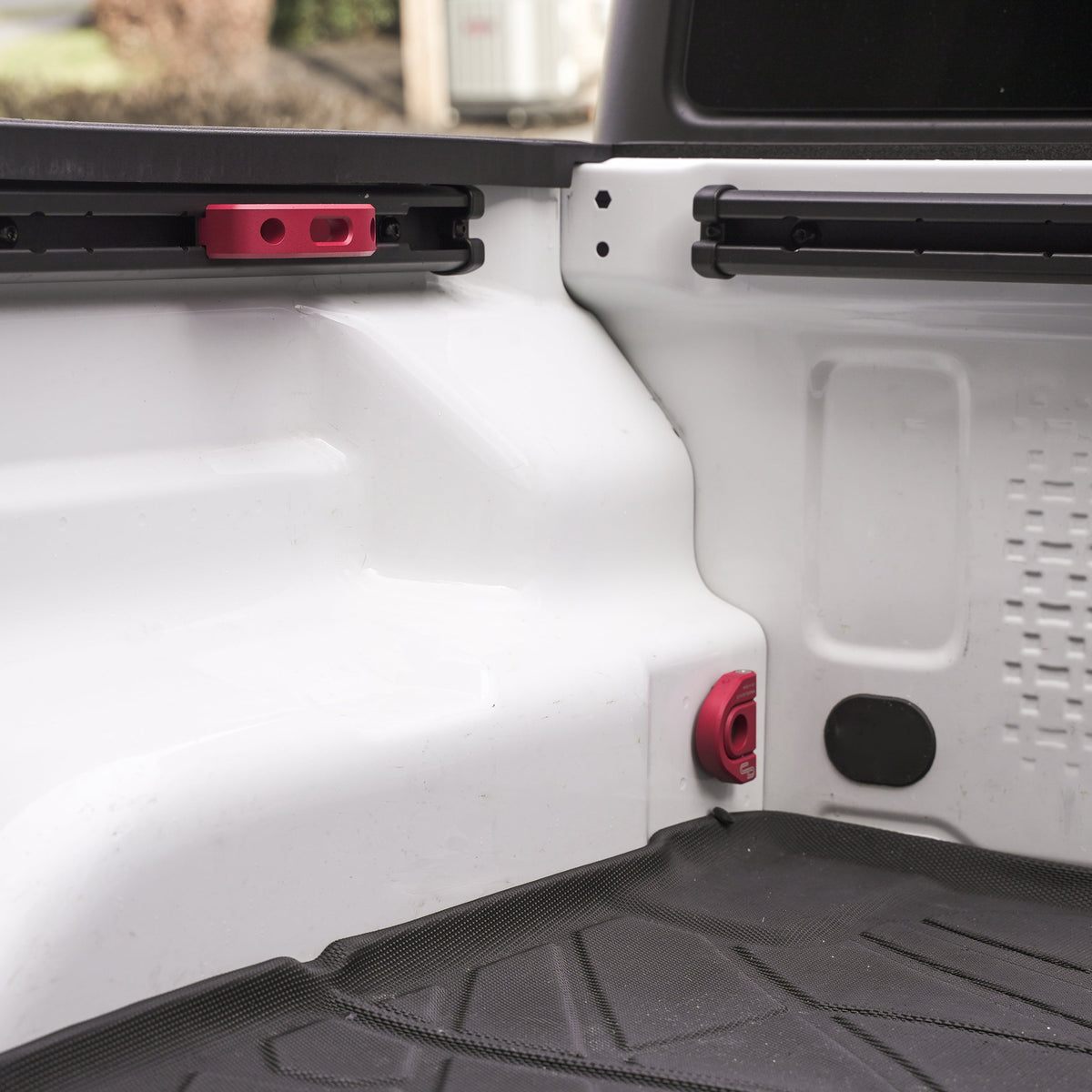 Charvonia Design complete billet tie-down system for Jeep Gladiator