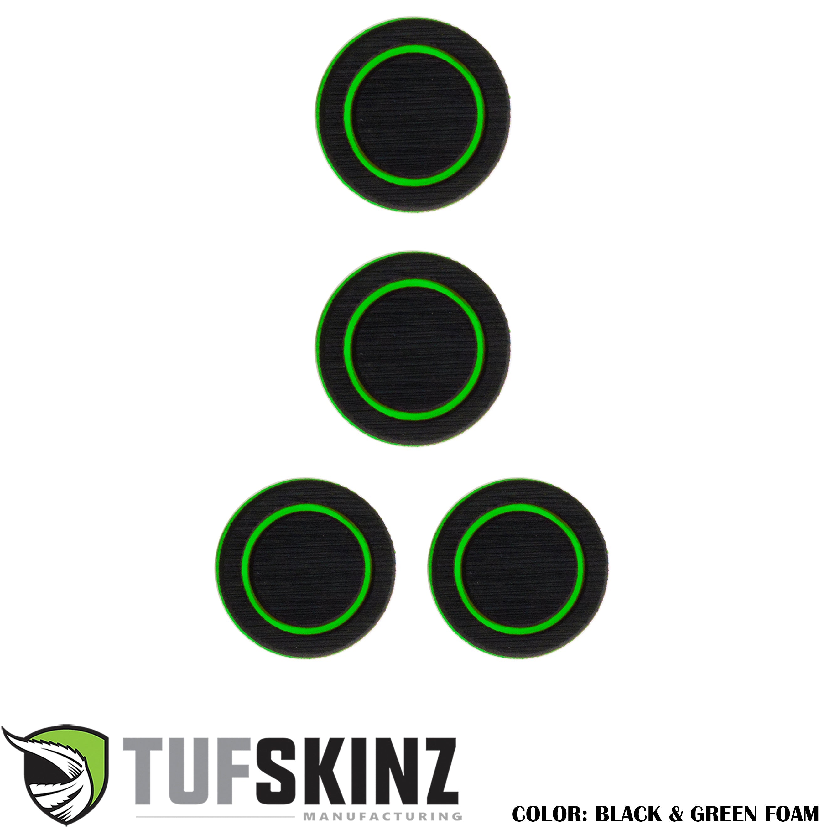 Interior Foam Inserts Fits 2007-2018 Jeep Wrangler JK Black/Green