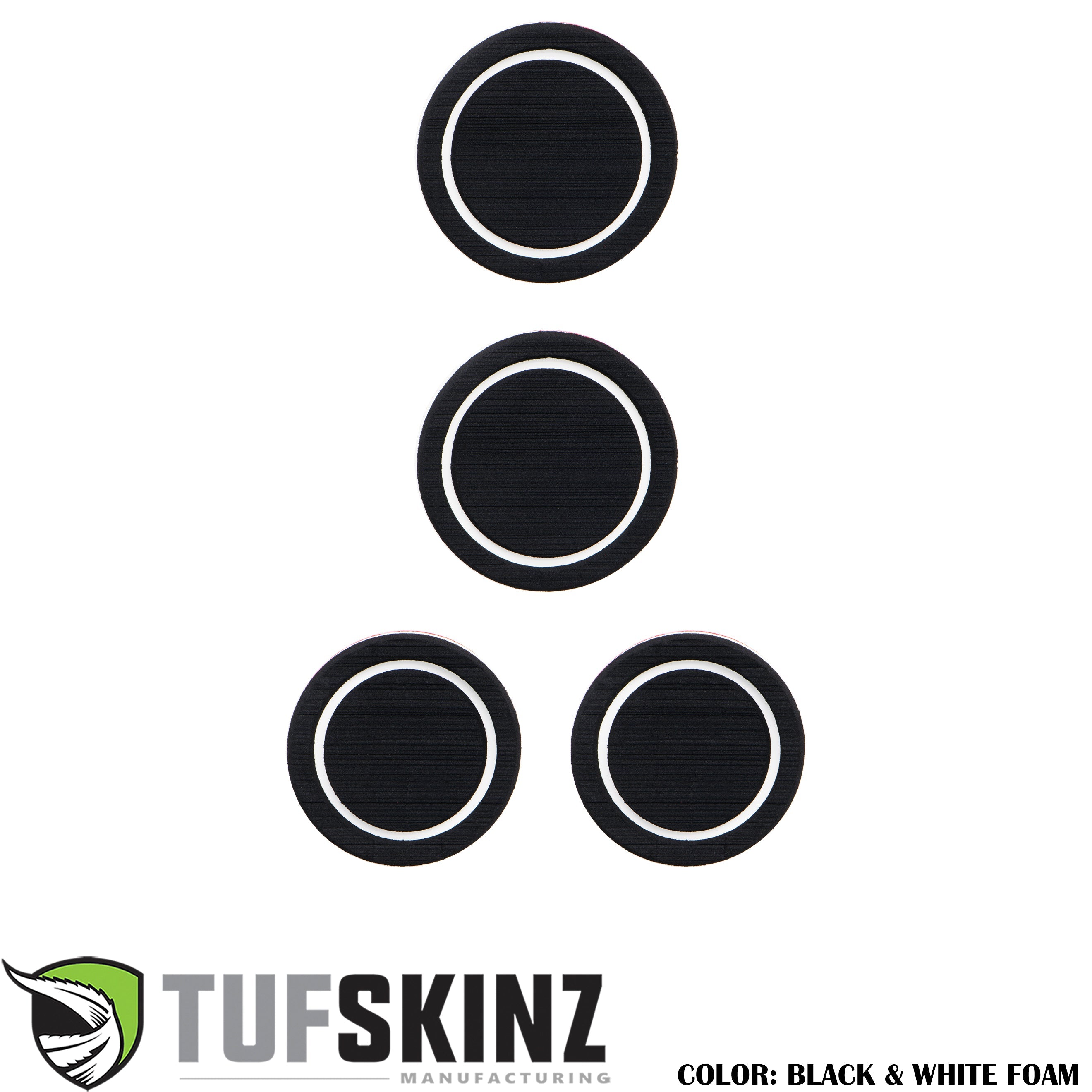 Interior Foam Inserts Fits 2007-2018 Jeep Wrangler JK Black/White