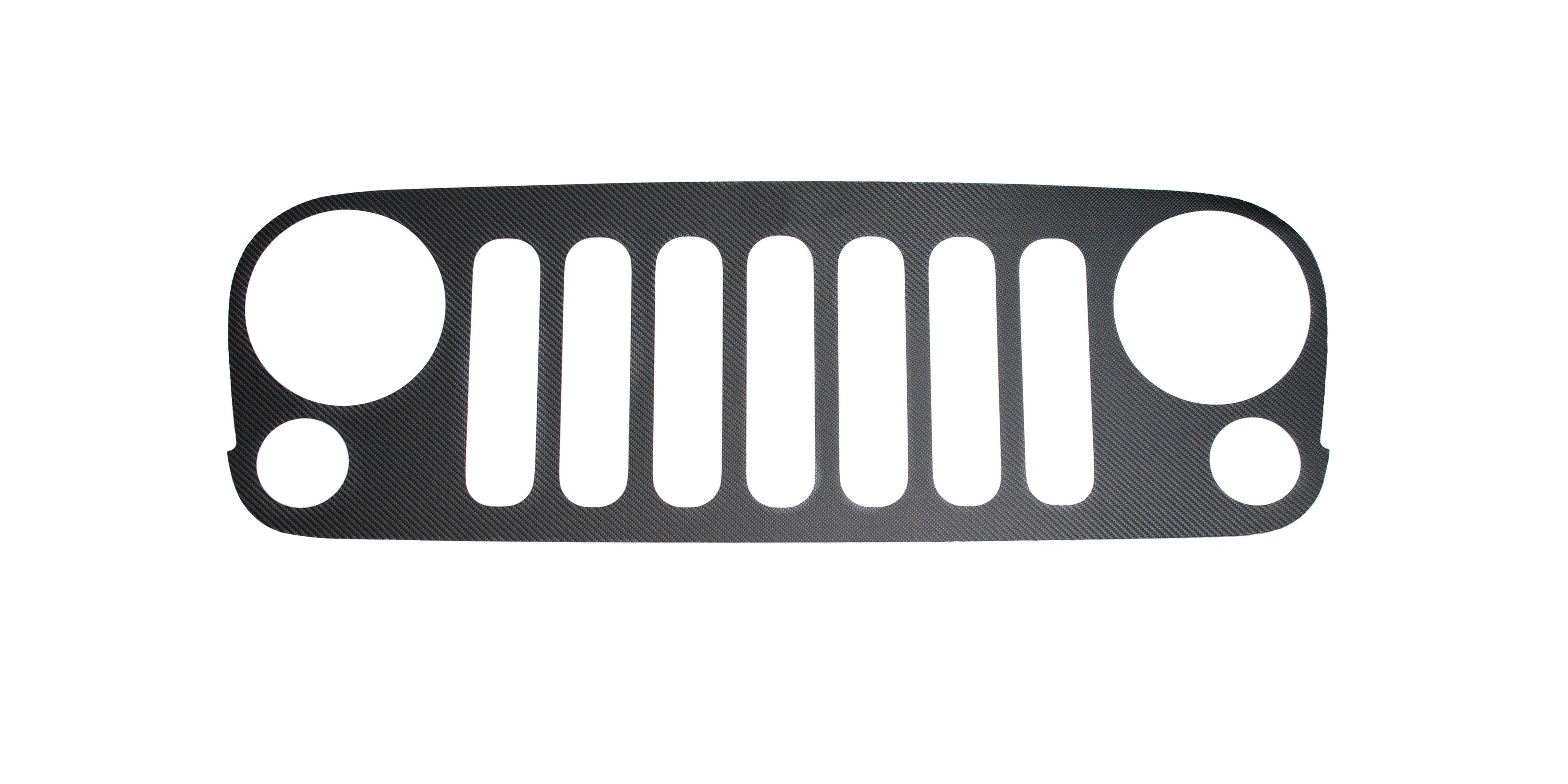 Front Grill Overlay Fits 2007-2018 Jeep Wrangler JK