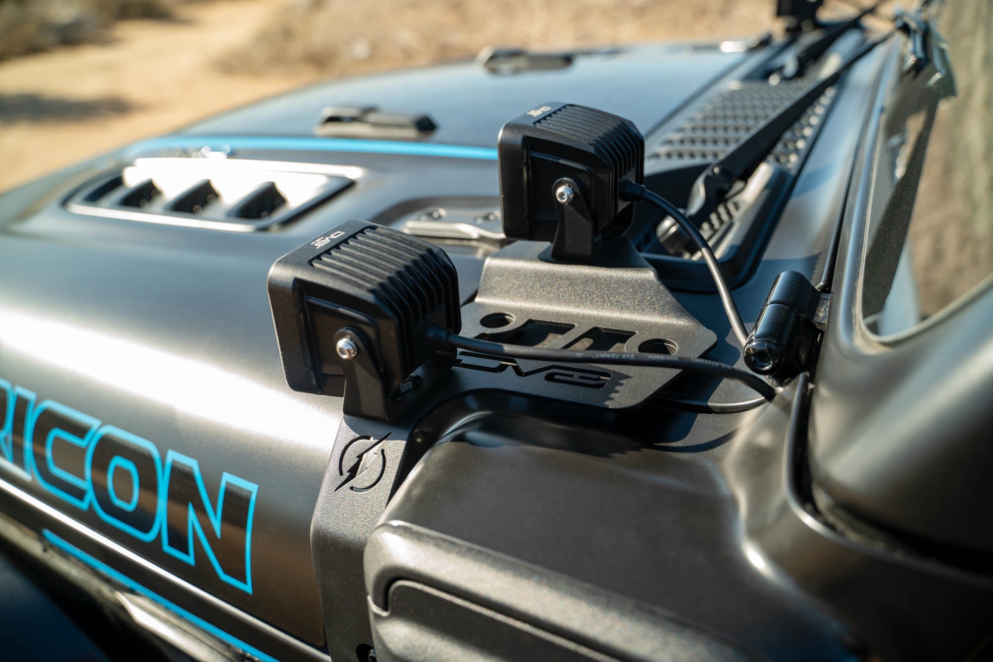 Jeep-4XE-A-Pillar-Dual-Pod-light-Mounts_Installed-12 - NVMOS