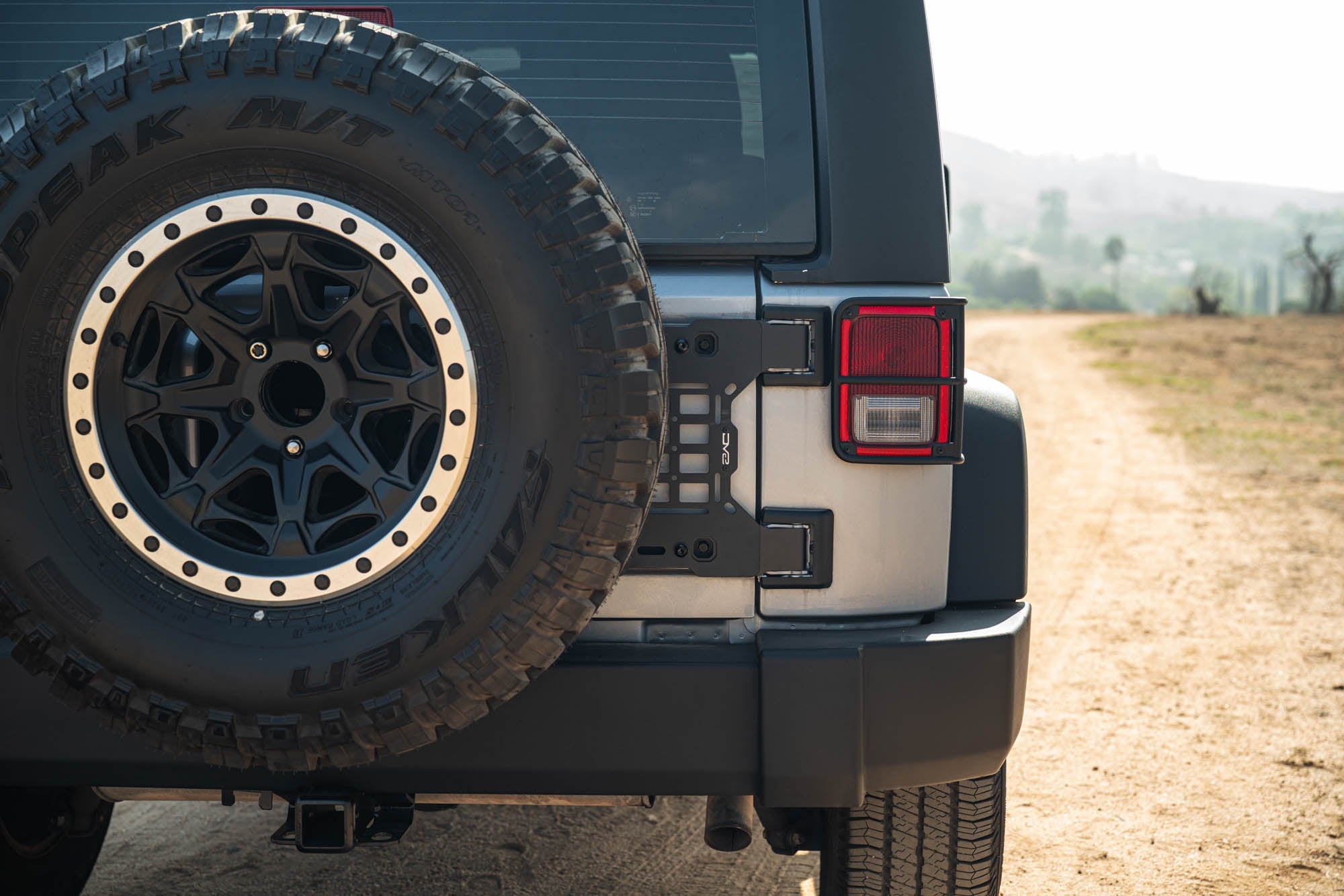Jeep-Wrangler-JK-Tailgate-Reinforcement-Molle-Panel-Installed-5 - NVMOS