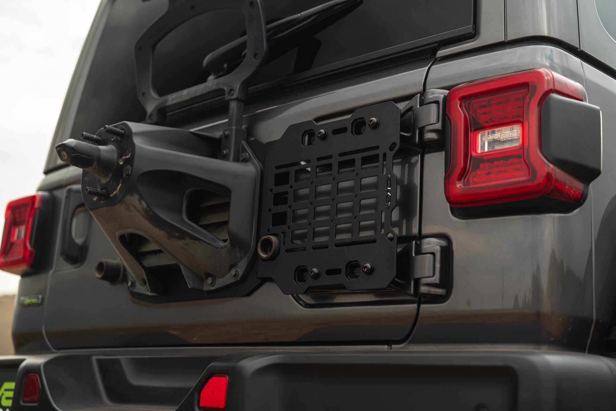 Jeep-Wrangler-JL-Tailgate-Reinforcement-Molle-Panel-Installed-9 - NVMOS