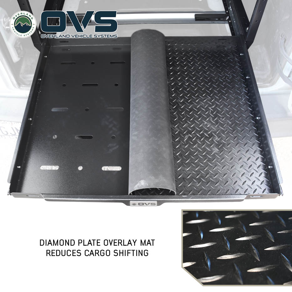 Overland Vehicle Systems cargo storage rack with sliding extension for Jeep Wrangler JL - view 5
