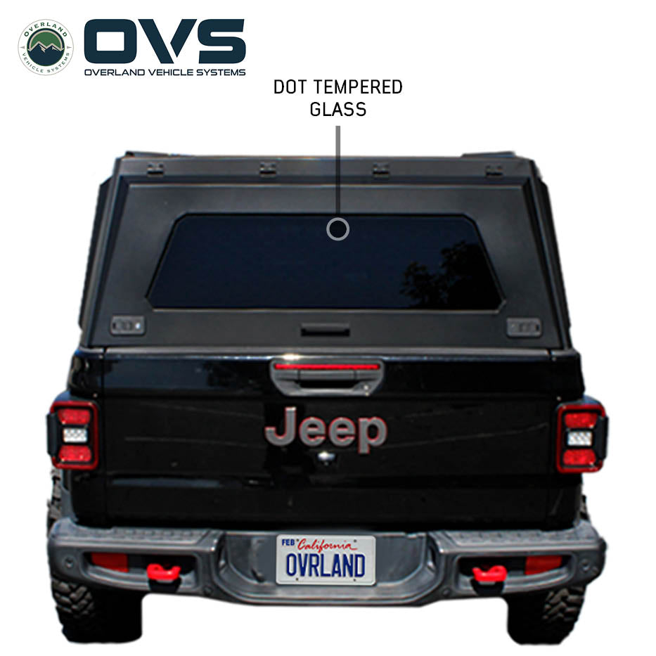 Overland Vehicle Systems Expedition PRO truck cap for 2020-2027 Jeep Gladiator - view 5