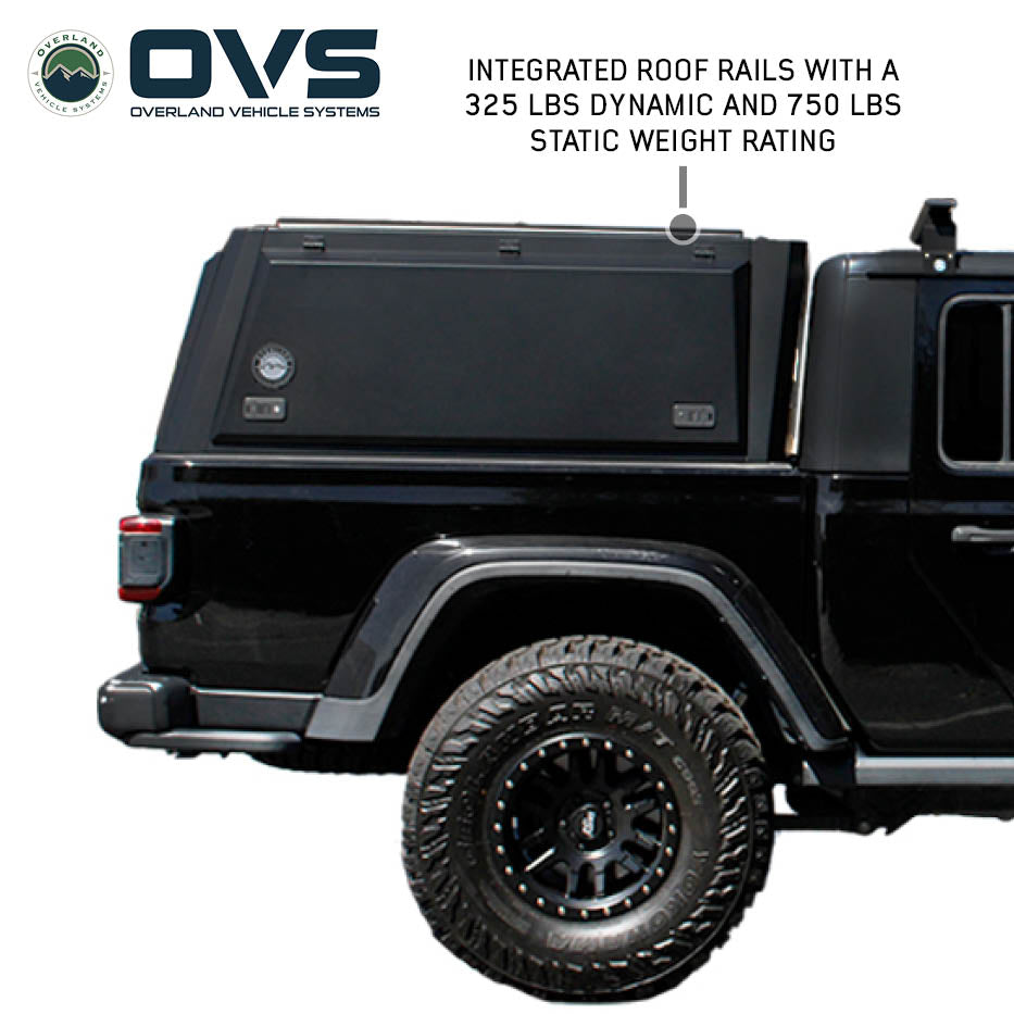 Overland Vehicle Systems Expedition PRO truck cap for 2020-2027 Jeep Gladiator - view 6