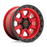 KMC Chase Candy Red w/ Black Lip (KM548) Wheel - Candy Red w/ Black Lip