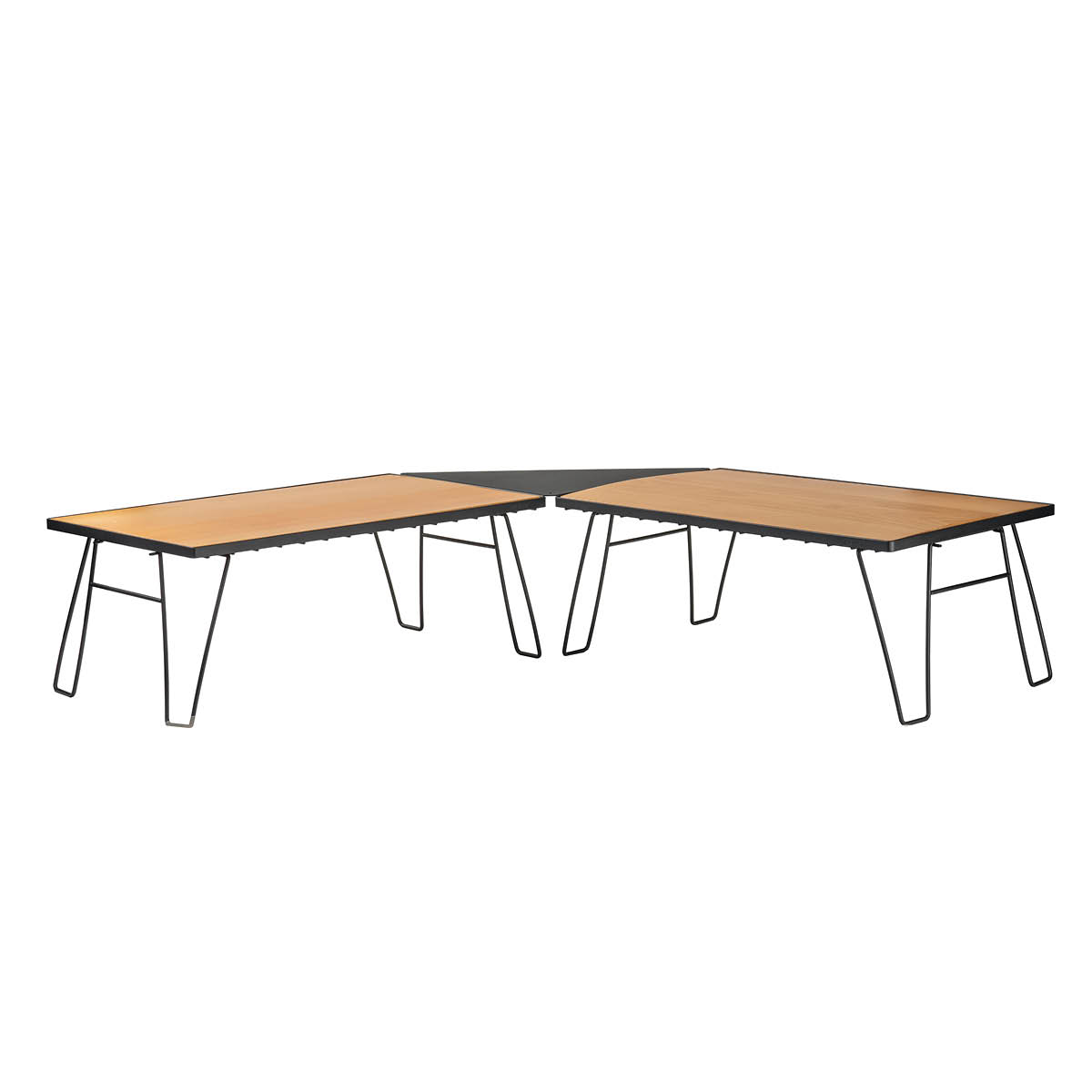 Overland Vehicle Systems Kick It collapsible camp table with wood top and storage bag
