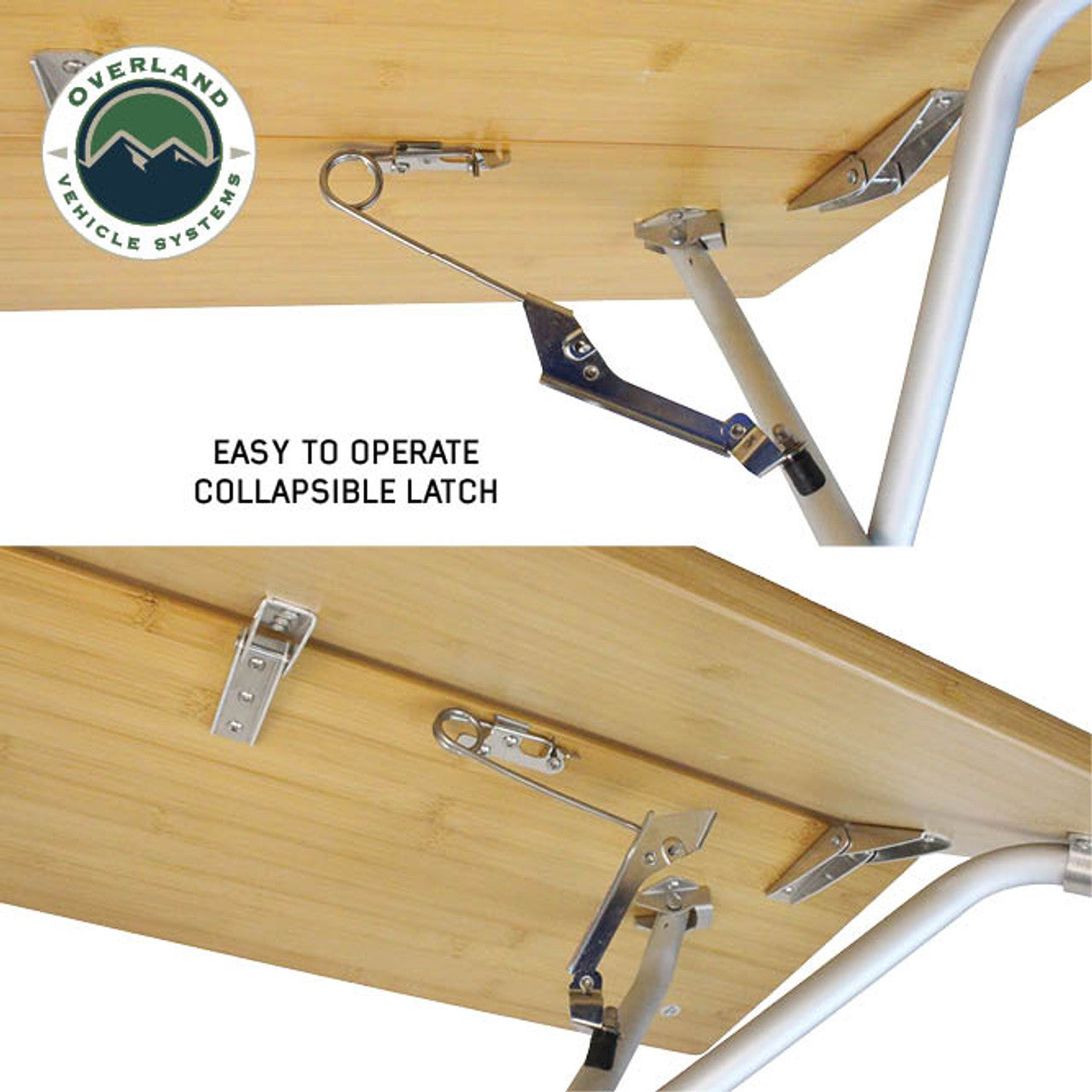 Kick It Bi-Fold Camp Table - Wood Base & Storage Bag