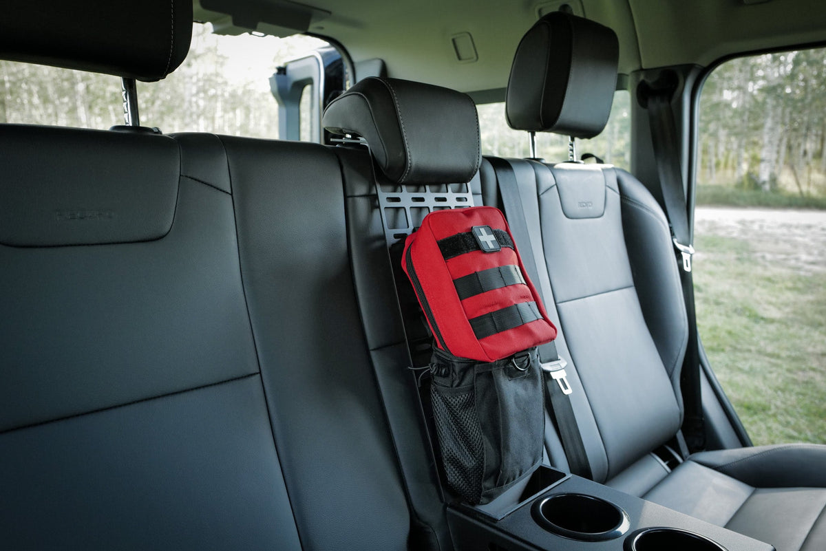 Canyon Adventure Vans rear seat cup holder and MOLLE panel for INEOS Grenadier