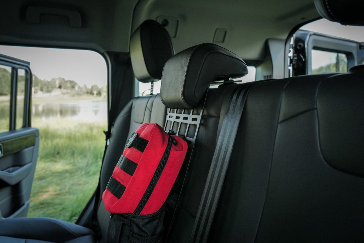 Canyon Adventure Vans rear seat cup holder and MOLLE panel for INEOS Grenadier