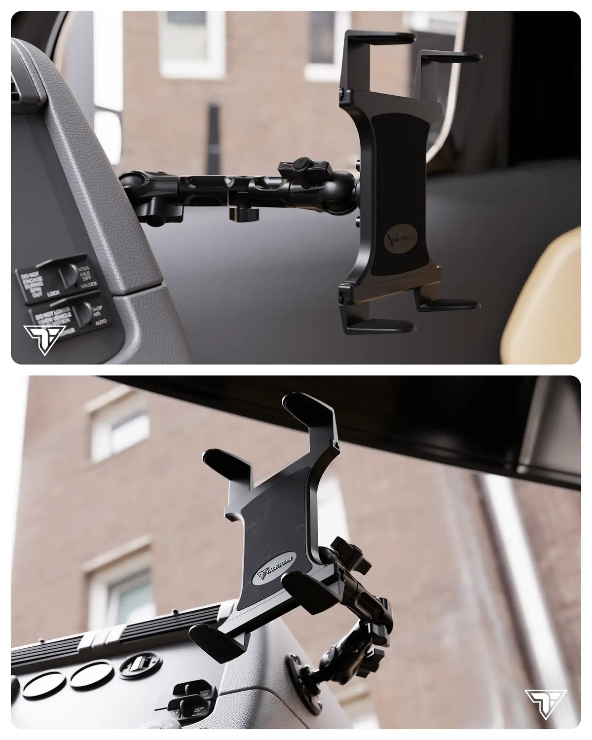 Tackform heavy duty drill base mount with composite tablet holder, universal fit