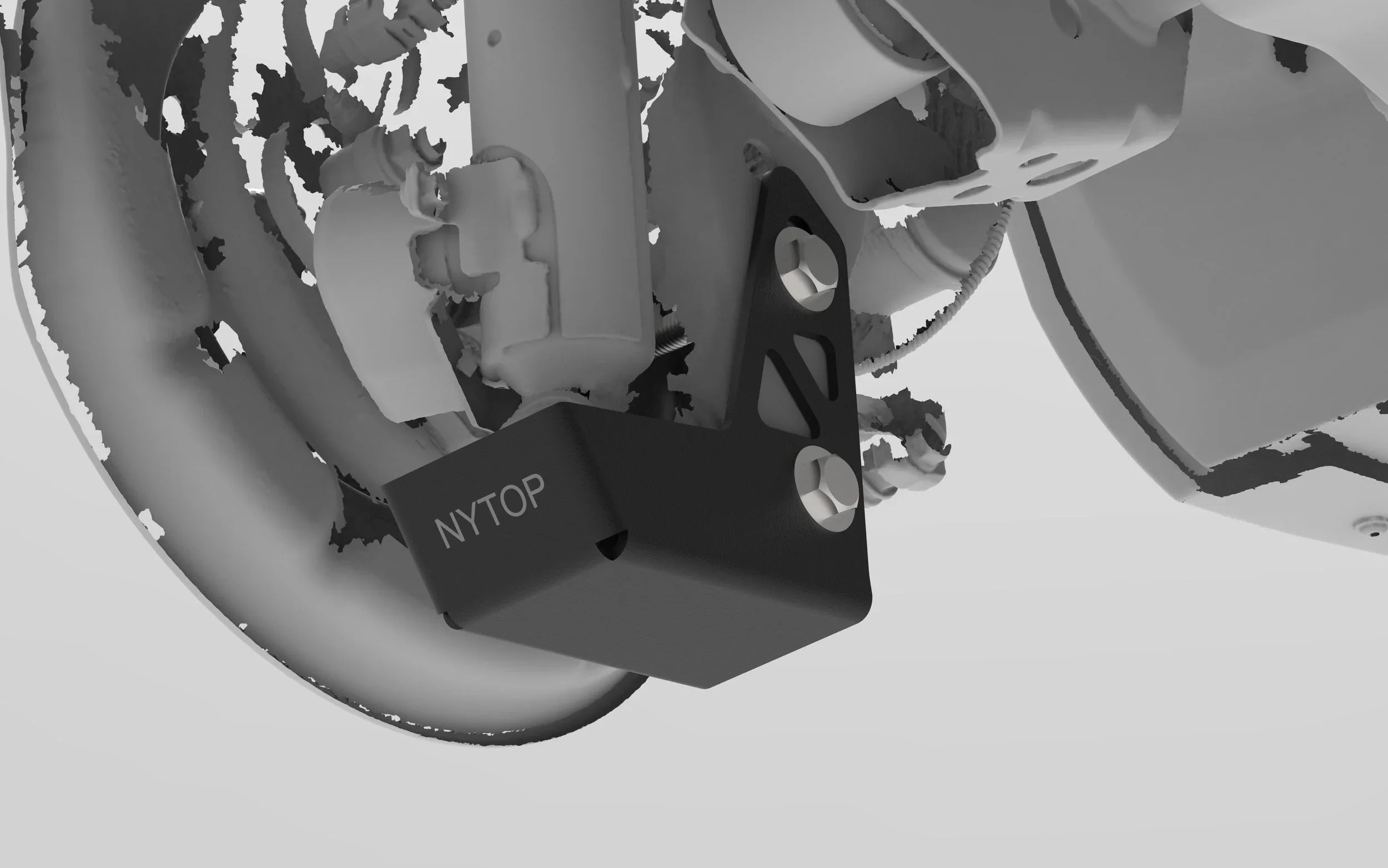 2024-Current Lexus GX550/Toyota Land Cruiser Rear Shock Mount Skid Plate Kit