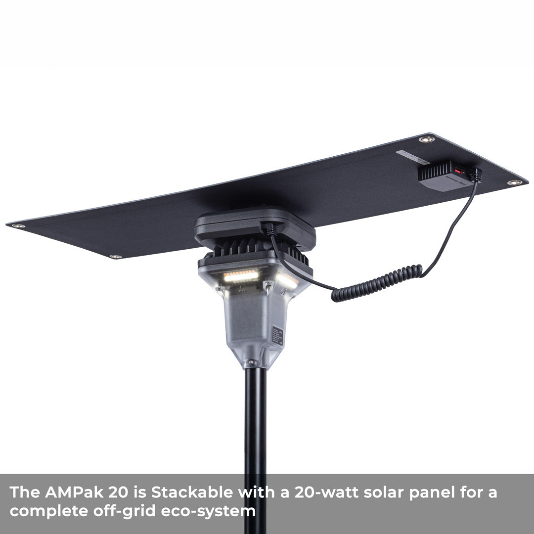 LightRanger-2000-with-AMPak-20-and-20-watt-solar-panel-off-grid-eco-system - NVMOS