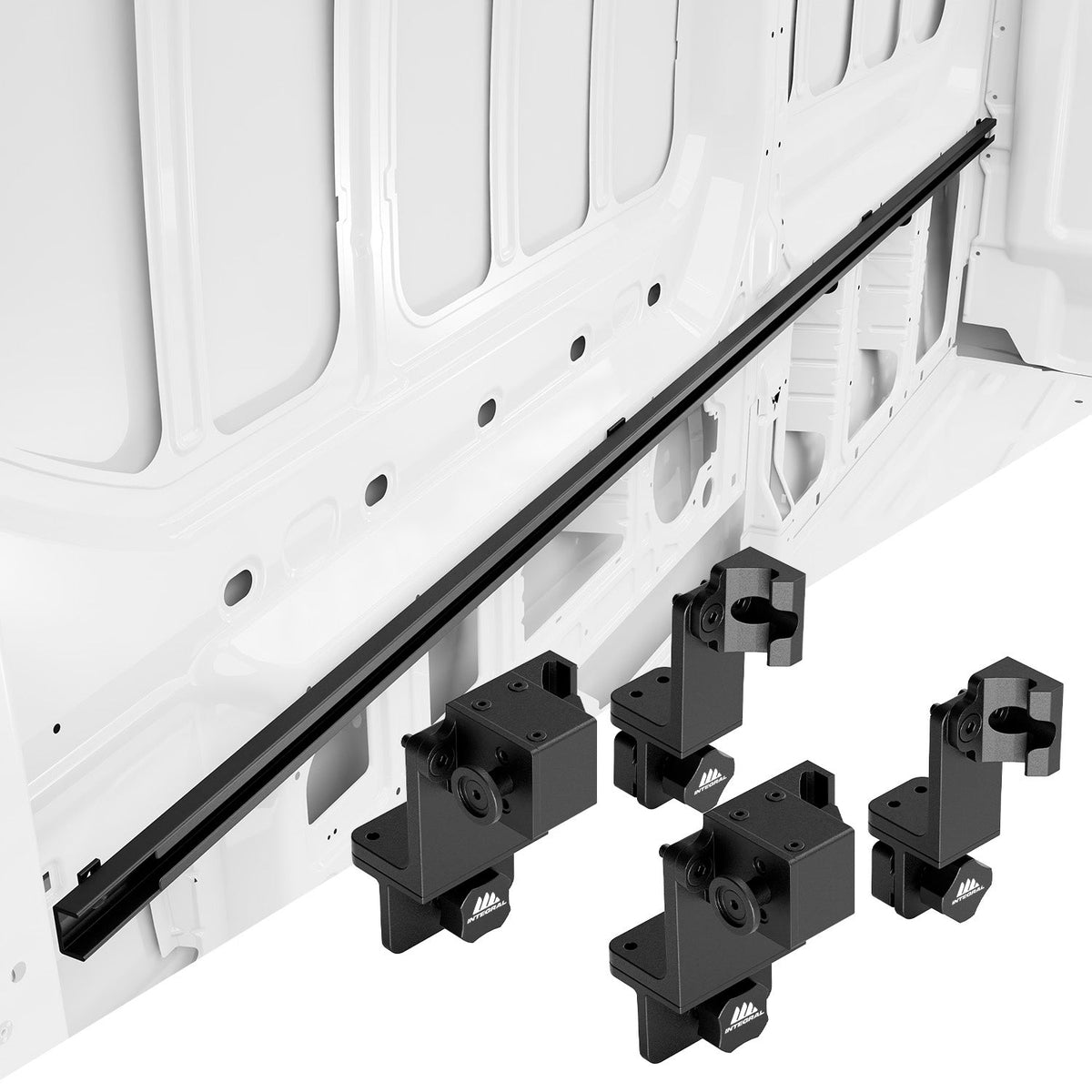 Integral Truck Rail and Stack Lock Bundle (2 Pack) for Ford Transit Van 148 wheelbase