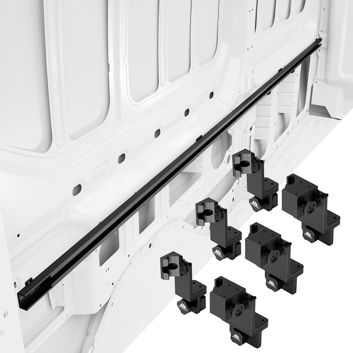 Integral Truck Rail and Stack Lock Bundle (3 Pack) for Ford Transit Van 148 wheelbase