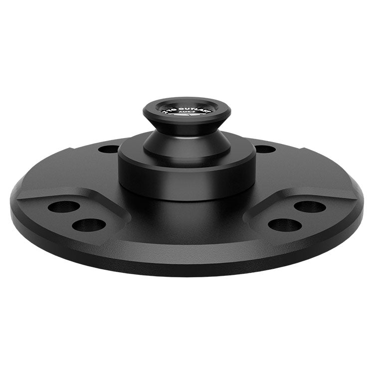 Tackform round amps mount with dovetail/flange top for universal fit