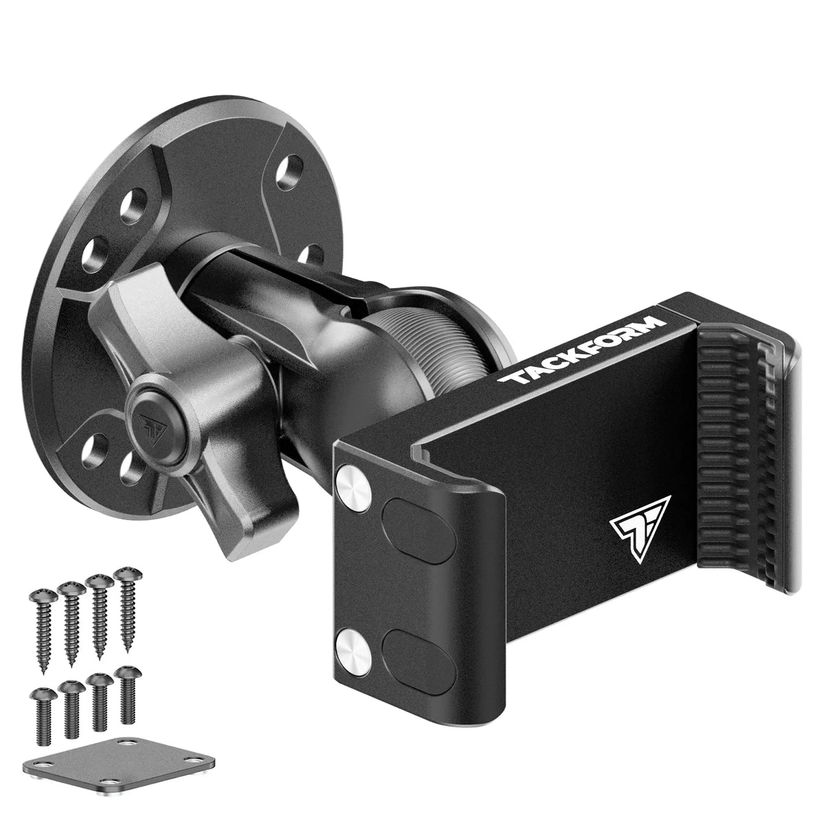 Tackform heavy duty commercial drill base mount with metal phone holder, universal fit
