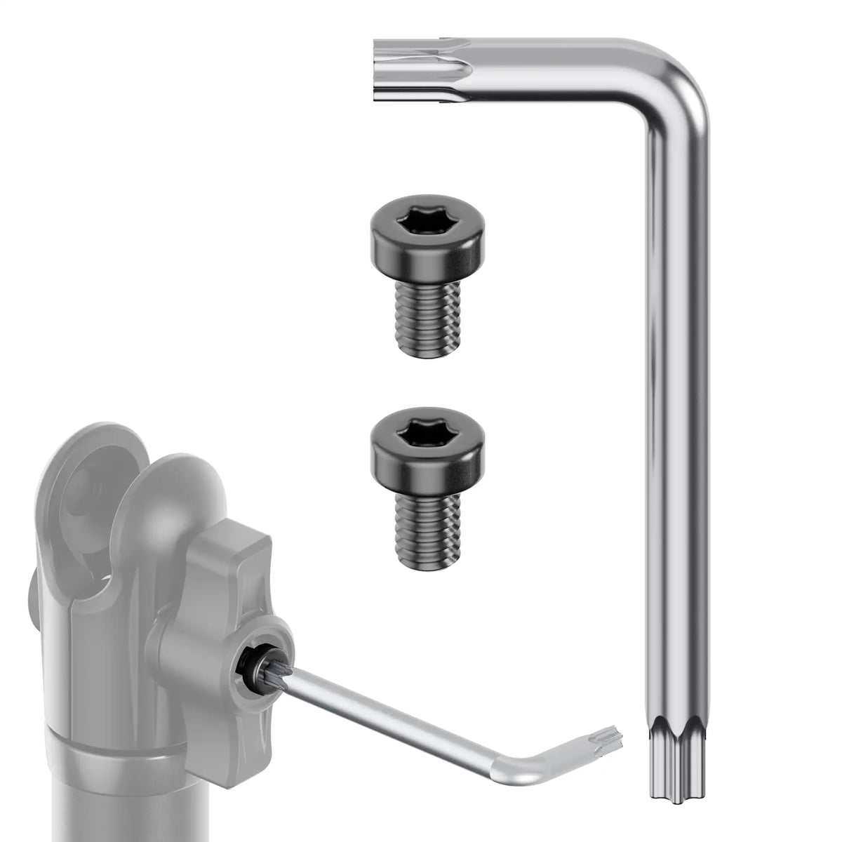 Tackform anti-theft screw kit for DuraLock arms, universal fit