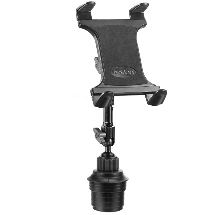 Tackform CH02-TAB cup holder tablet mount with 7" arm for semi truck, universal fit