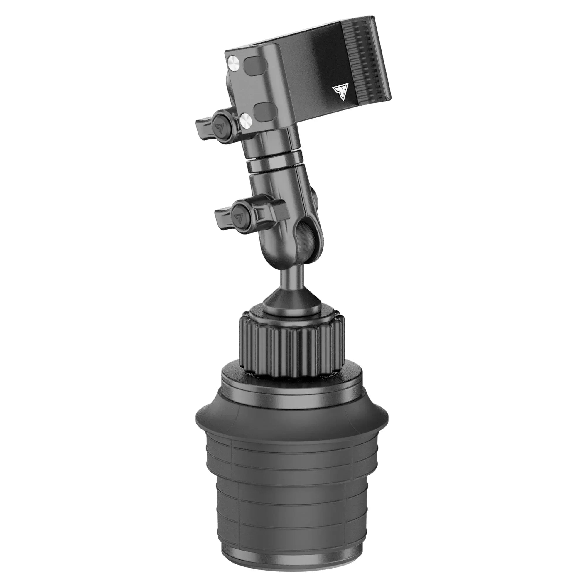 Heavy-duty adjustable mounting bracket for overlanding and camping gear, black finish