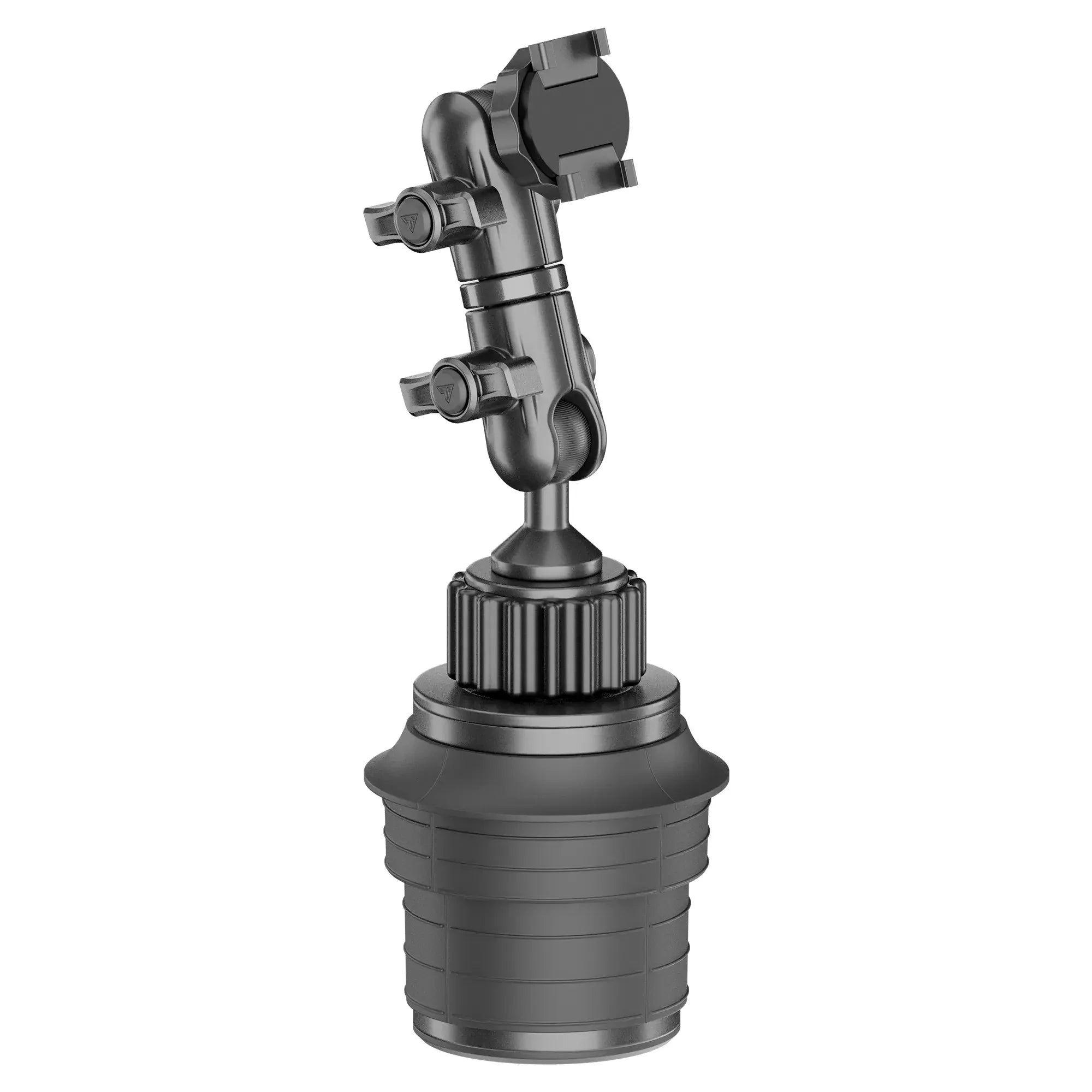 Adjustable black overlanding vehicle accessory mount for expedition gear