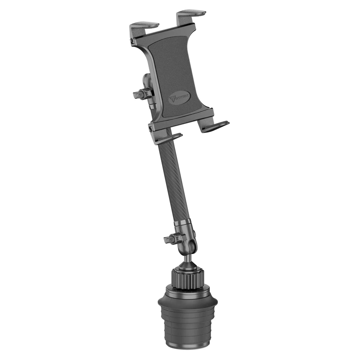 Tackform composite tablet holder with cup holder base for universal fit