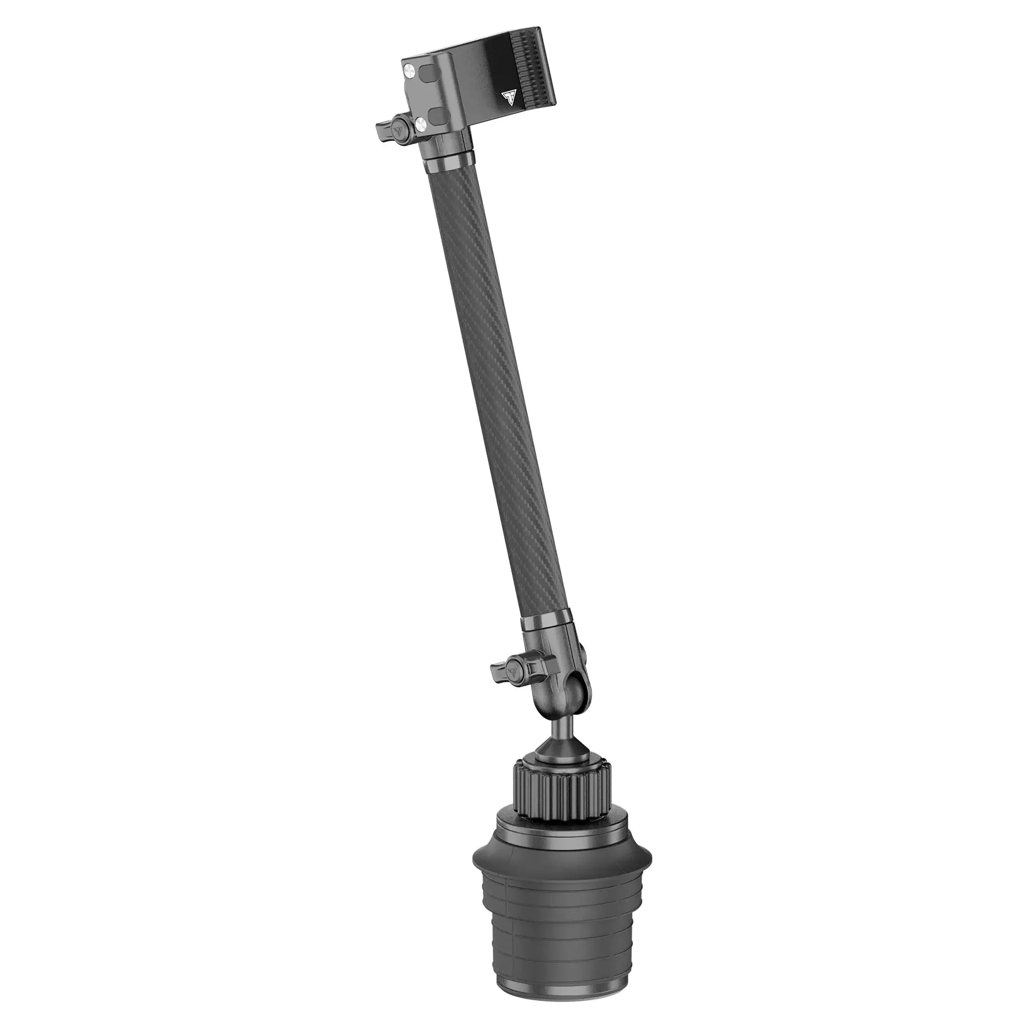 Adjustable black carbon fiber vehicle antenna for overlanding and camping vehicles