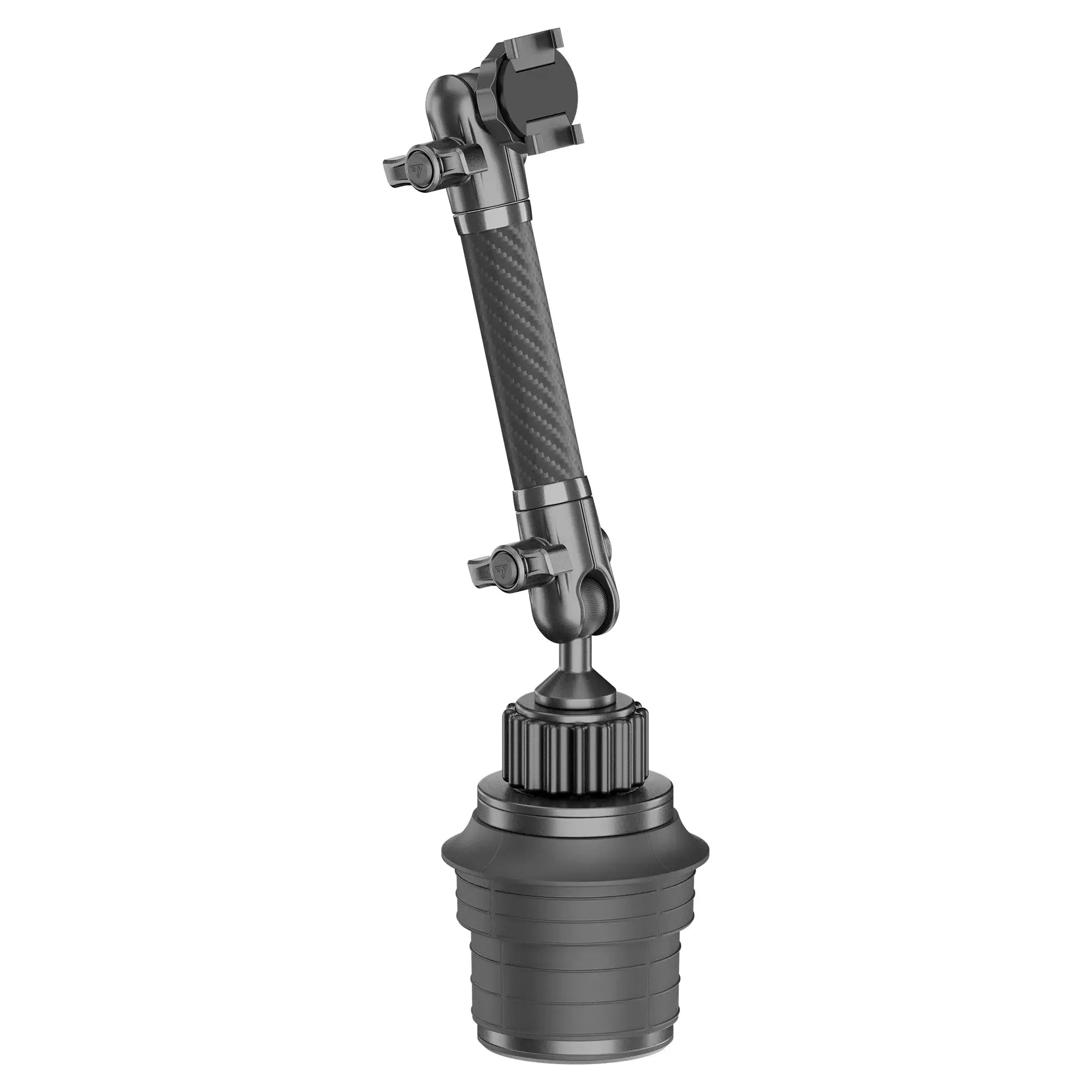 Adjustable carbon fiber mounting arm for overlanding vehicle accessories