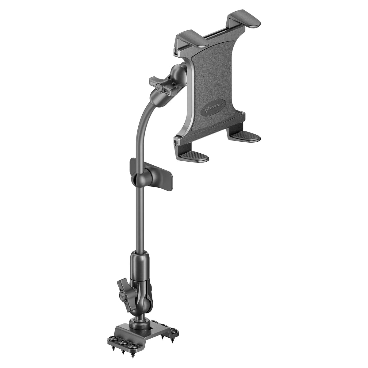 Tackform drill base mount with composite tablet holder for universal fit