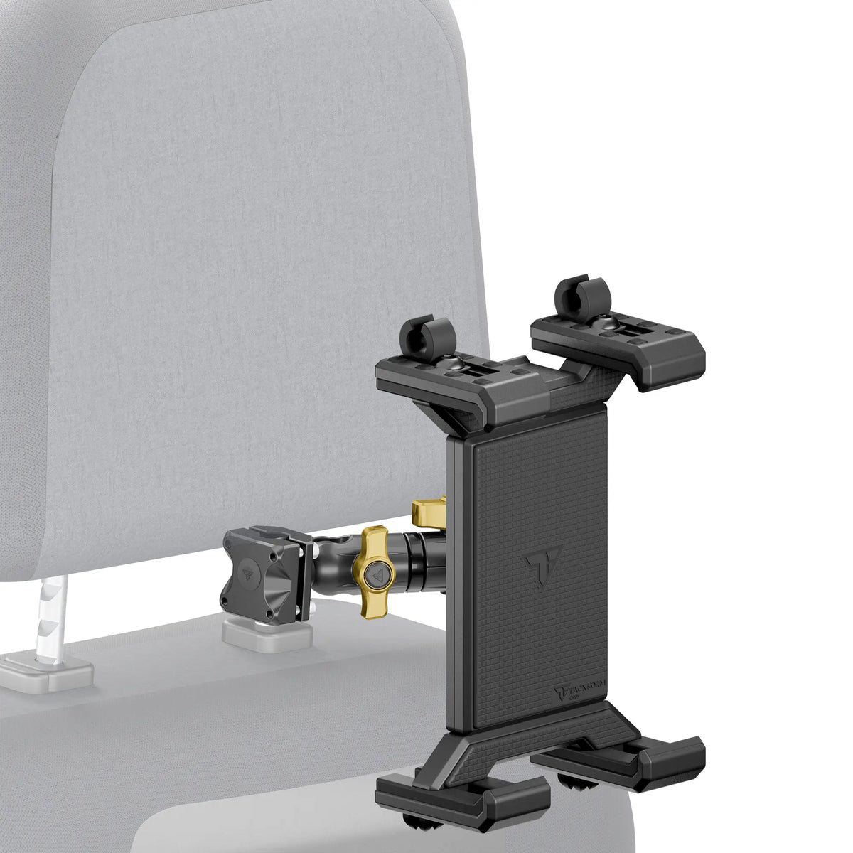Tackform headrest mount with SLATE tablet holder, universal fit