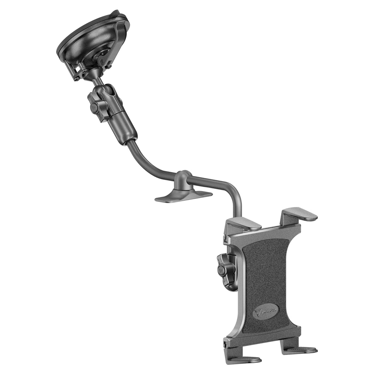 Tackform windshield suction cup mount with composite tablet holder, universal fit