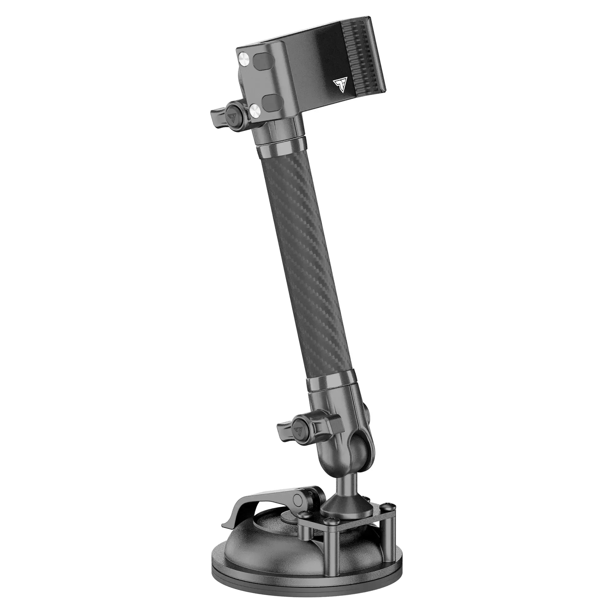 Heavy duty adjustable suction cup mount with carbon fiber arm for off-road vehicles