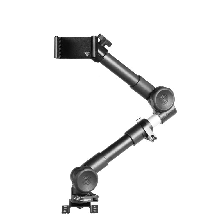 Tackform TF26-DBT1-26L drill base phone mount with 20"-24" telescoping arm, universal fit